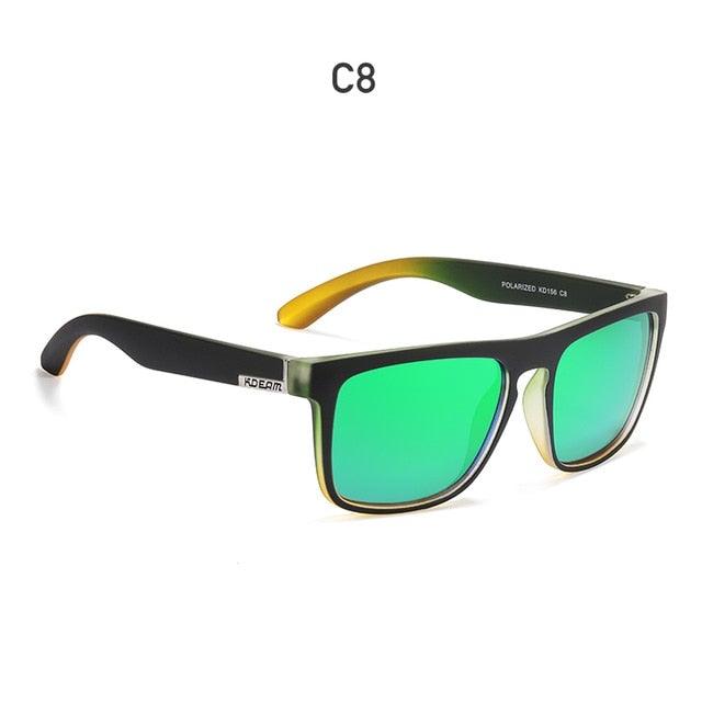 KDEAM Polarized Sunglasses All-Fit Mirror Blue Lens - JSK.