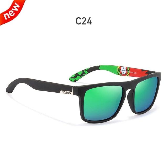 KDEAM Polarized Sunglasses All-Fit Mirror Blue Lens - JSK.