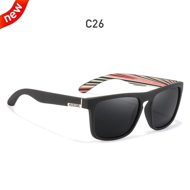 KDEAM Polarized Sunglasses All-Fit Mirror Blue Lens - JSK.