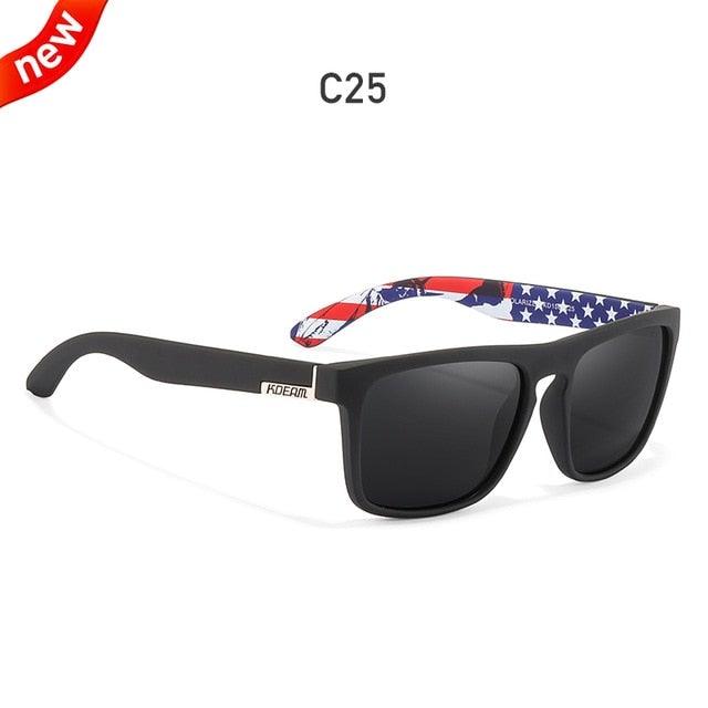 KDEAM Polarized Sunglasses All-Fit Mirror Blue Lens - JSK.