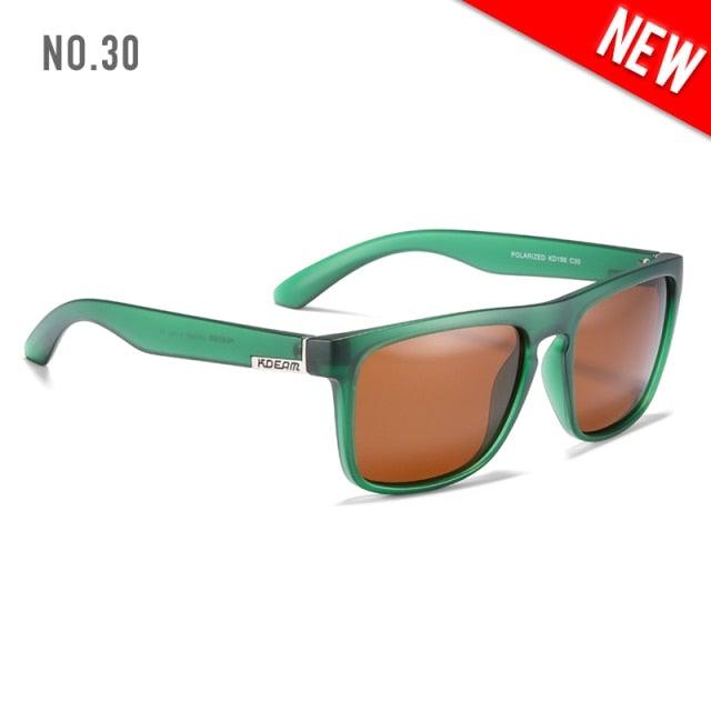 KDEAM Polarized Sunglasses All-Fit Mirror Blue Lens - JSK.
