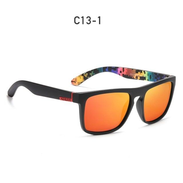 KDEAM Polarized Sunglasses All-Fit Mirror Blue Lens - JSK.