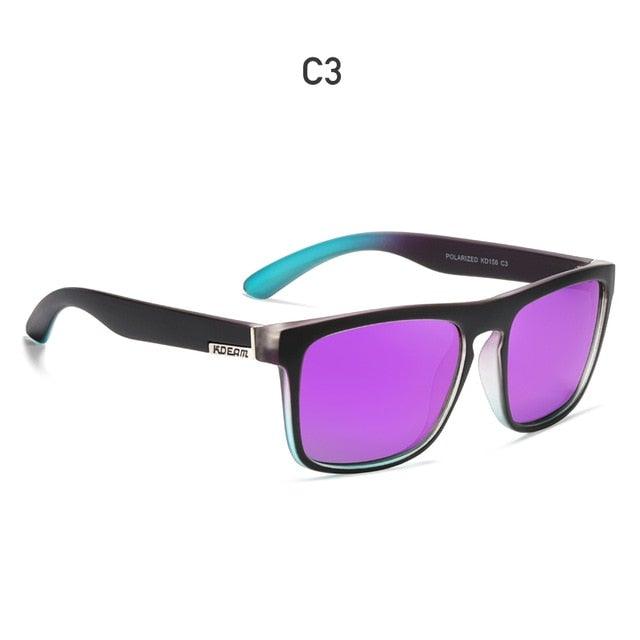 KDEAM Polarized Sunglasses All-Fit Mirror Blue Lens - JSK.