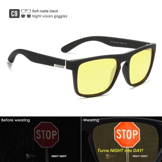 KDEAM Polarized Sunglasses All-Fit Mirror Blue Lens - JSK.