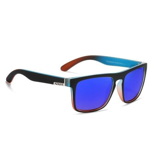 KDEAM Polarized Sunglasses All-Fit Mirror Blue Lens - JSK.