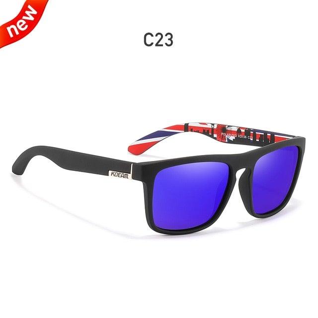 KDEAM Polarized Sunglasses All-Fit Mirror Blue Lens - JSK.