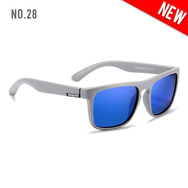 KDEAM Polarized Sunglasses All-Fit Mirror Blue Lens - JSK.