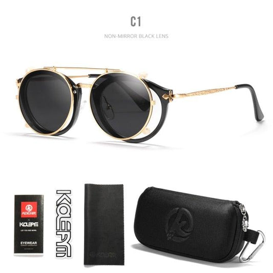 KDEAM Retro Steampunk Sunglasses UV400 - JSK.